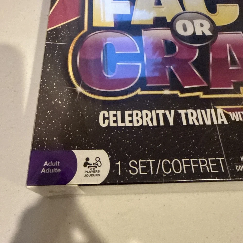 Hollywood Fact or Crap Celebrity Trivia Spin Master Game New Sealed